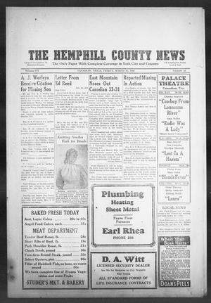Primary view of object titled 'The Hemphill County News (Canadian, Tex), Vol. 7, No. 28, Ed. 1, Friday, March 16, 1945'.