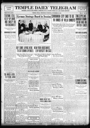 Temple Daily Telegram (Temple, Tex.), Vol. 10, No. 11, Ed. 1 Wednesday, November 29, 1916