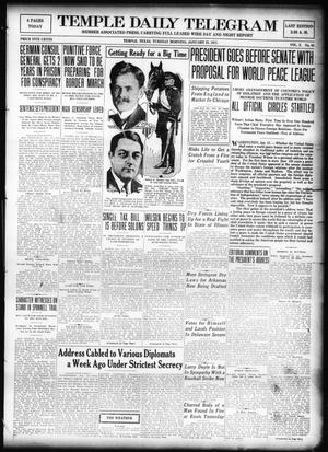 Temple Daily Telegram (Temple, Tex.), Vol. 10, No. 65, Ed. 1 Tuesday, January 23, 1917