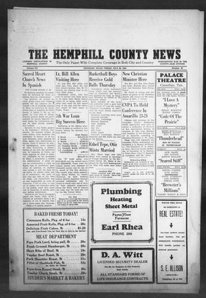 Primary view of object titled 'The Hemphill County News (Canadian, Tex), Vol. 7, No. 46, Ed. 1, Friday, July 20, 1945'.