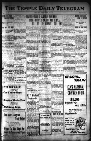 The Temple Daily Telegram (Temple, Tex.), Vol. 1, No. 205, Ed. 1 Tuesday, July 14, 1908