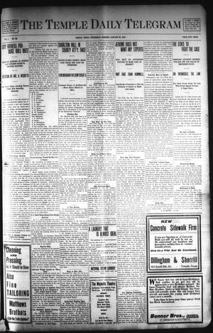 The Temple Daily Telegram (Temple, Tex.), Vol. 1, No. 62, Ed. 1 Wednesday, January 29, 1908