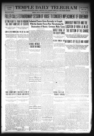 Temple Daily Telegram (Temple, Tex.), Vol. 10, No. 247, Ed. 1 Tuesday, July 24, 1917