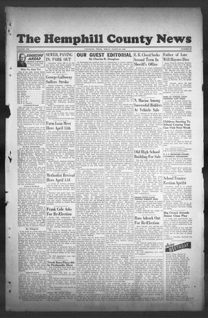 Primary view of object titled 'The Hemphill County News (Canadian, Tex), Vol. 8, No. 29, Ed. 1, Friday, March 29, 1946'.