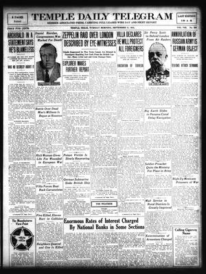 Temple Daily Telegram (Temple, Tex.), Vol. 8, No. 308, Ed. 1 Tuesday, September 21, 1915