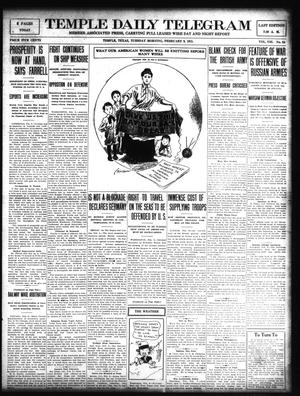 Temple Daily Telegram (Temple, Tex.), Vol. 8, No. 84, Ed. 1 Tuesday, February 9, 1915