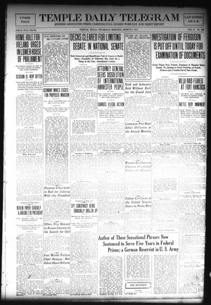 Temple Daily Telegram (Temple, Tex.), Vol. 10, No. 109, Ed. 1 Thursday, March 8, 1917