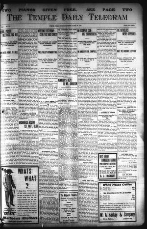 The Temple Daily Telegram (Temple, Tex.), Vol. 1, No. 111, Ed. 1 Thursday, March 26, 1908