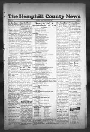 The Hemphill County News (Canadian, Tex), Vol. 8, No. 44, Ed. 1, Friday, July 12, 1946