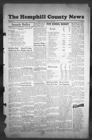 The Hemphill County News (Canadian, Tex), Vol. 8, No. 50, Ed. 1, Friday, August 23, 1946