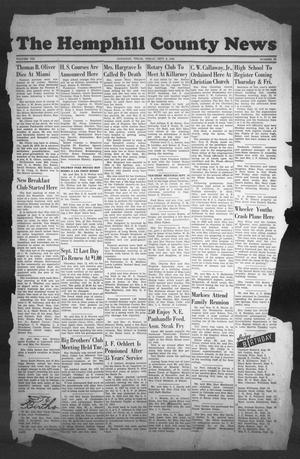 Primary view of object titled 'The Hemphill County News (Canadian, Tex), Vol. 8, No. 52, Ed. 1, Friday, September 6, 1946'.