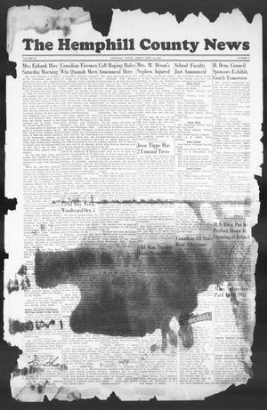 Primary view of object titled 'The Hemphill County News (Canadian, Tex), Vol. 9, No. 1, Ed. 1, Friday, September 13, 1946'.