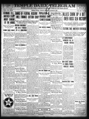 Temple Daily Telegram (Temple, Tex.), Vol. 8, No. 280, Ed. 1 Tuesday, August 24, 1915