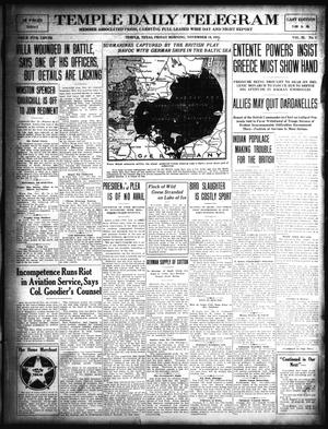 Temple Daily Telegram (Temple, Tex.), Vol. 9, No. 2, Ed. 1 Friday, November 19, 1915