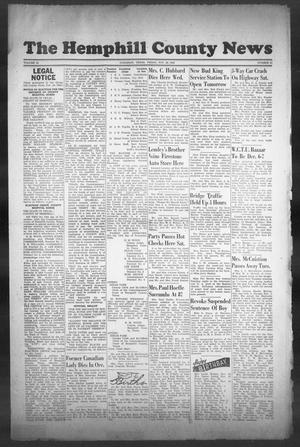 The Hemphill County News (Canadian, Tex), Vol. 9, No. 12, Ed. 1, Friday, November 29, 1946