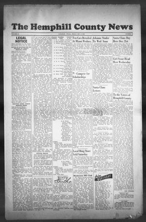 The Hemphill County News (Canadian, Tex), Vol. 9, No. 13, Ed. 1, Friday, December 6, 1946