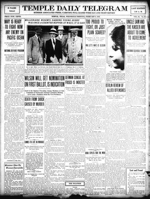 Temple Daily Telegram (Temple, Tex.), Vol. 9, No. 85, Ed. 1 Wednesday, February 9, 1916