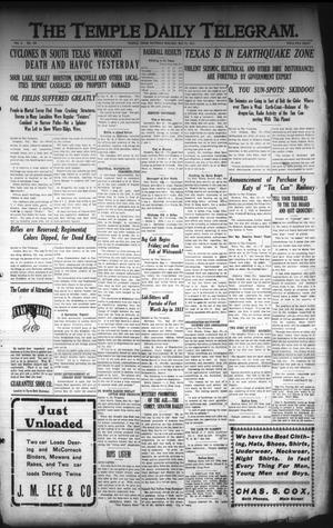 The Temple Daily Telegram. (Temple, Tex.), Vol. 3, No. 158, Ed. 1 Saturday, May 21, 1910