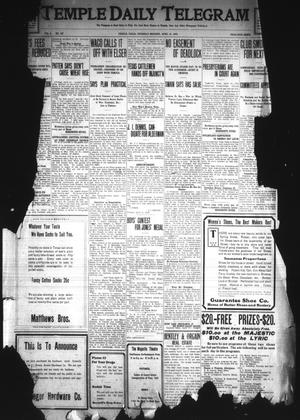 Temple Daily Telegram (Temple, Tex.), Vol. 2, No. 127, Ed. 1 Thursday, April 15, 1909