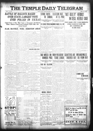 Primary view of object titled 'The Temple Daily Telegram (Temple, Tex.), Vol. 3, No. 213, Ed. 1 Sunday, July 24, 1910'.
