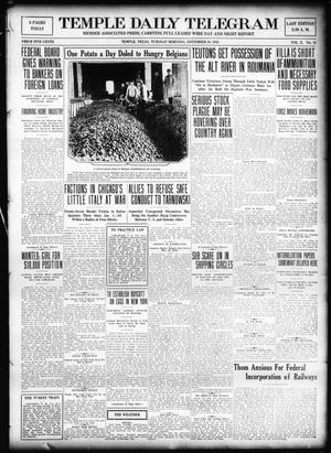 Temple Daily Telegram (Temple, Tex.), Vol. 10, No. 10, Ed. 1 Tuesday, November 28, 1916