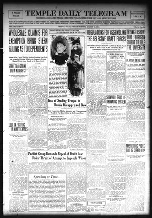 Temple Daily Telegram (Temple, Tex.), Vol. 10, No. 264, Ed. 1 Friday, August 10, 1917