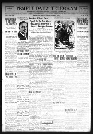 Temple Daily Telegram (Temple, Tex.), Vol. 10, No. 359, Ed. 1 Tuesday, November 13, 1917