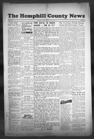 The Hemphill County News (Canadian, Tex), Vol. 9, No. 50, Ed. 1, Friday, August 22, 1947