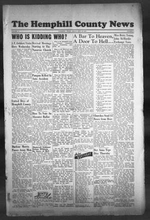 The Hemphill County News (Canadian, Tex), Vol. 10, No. 3, Ed. 1, Friday, September 26, 1947