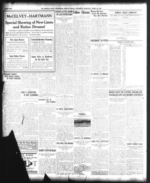 The Temple Daily Telegram (Temple, Tex.), Vol. 6, No. 123, Ed. 1 Thursday, April 10, 1913