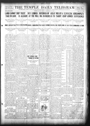 The Temple Daily Telegram (Temple, Tex.), Vol. 6, No. 46, Ed. 1 Friday, January 10, 1913