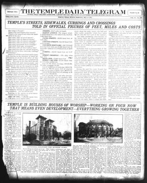 Primary view of object titled 'The Temple Daily Telegram (Temple, Tex.), Vol. 6, No. 156, Ed. 1 Sunday, May 18, 1913'.