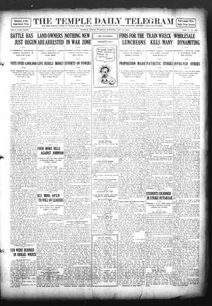 The Temple Daily Telegram (Temple, Tex.), Vol. 5, No. 308, Ed. 1 Tuesday, November 12, 1912
