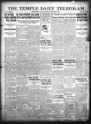 The Temple Daily Telegram (Temple, Tex.), Vol. 7, No. 93, Ed. 1 Saturday, February 21, 1914