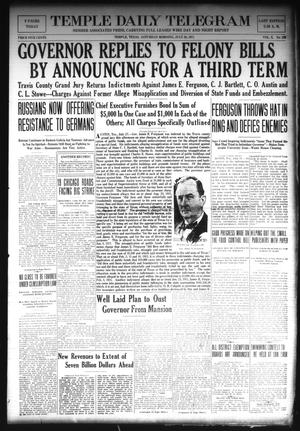 Temple Daily Telegram (Temple, Tex.), Vol. 10, No. 251, Ed. 1 Saturday, July 28, 1917