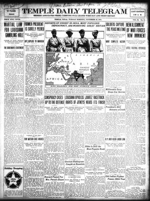 Temple Daily Telegram (Temple, Tex.), Vol. 9, No. 13, Ed. 1 Tuesday, November 30, 1915