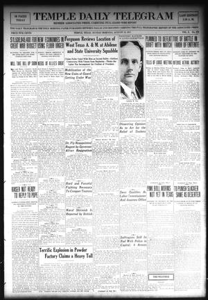 Temple Daily Telegram (Temple, Tex.), Vol. 10, No. 273, Ed. 1 Sunday, August 19, 1917