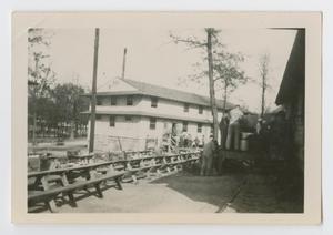 Primary view of object titled '[Long Picnic Tables]'.