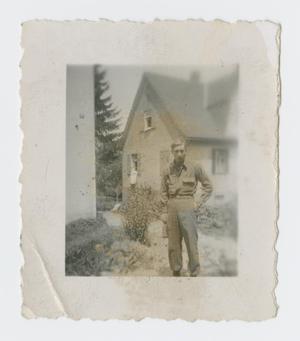 Primary view of object titled '[Soldier By House]'.