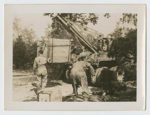 Primary view of object titled '[Crane Loading Box]'.