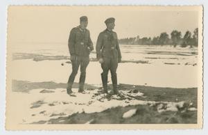 [Soldiers Standing on Snowy Plain]
