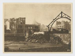 Primary view of object titled '[Ruins at Moorgate Station]'.
