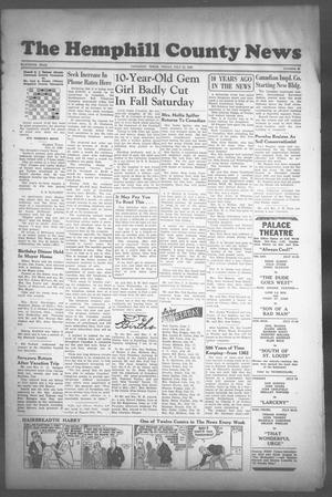 The Hemphill County News (Canadian, Tex), Vol. 11, No. 45, Ed. 1, Friday, July 15, 1949