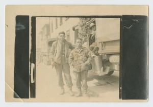 Primary view of object titled '[Soldiers by Truck]'.