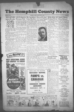 The Hemphill County News (Canadian, Tex), Vol. 12, No. 1, Ed. 1, Friday, September 9, 1949