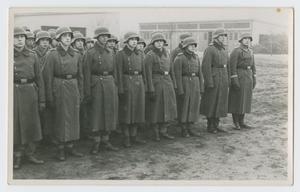 Primary view of object titled '[Soldiers in Overcoats]'.