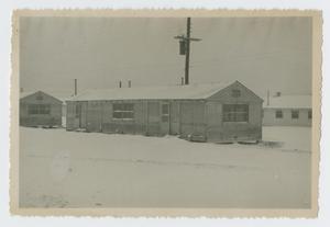 Primary view of object titled '[Barracks in Snow]'.