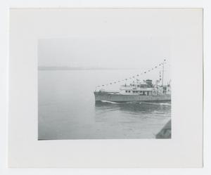 Primary view of object titled '[American Ship on Ocean]'.