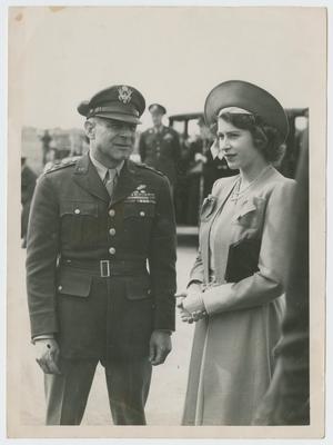 Primary view of object titled '[Princess Elizabeth and a General]'.