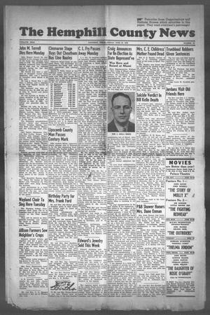 Primary view of object titled 'The Hemphill County News (Canadian, Tex), Vol. TWELFTH YEAR, No. 42, Ed. 1, Friday, June 23, 1950'.